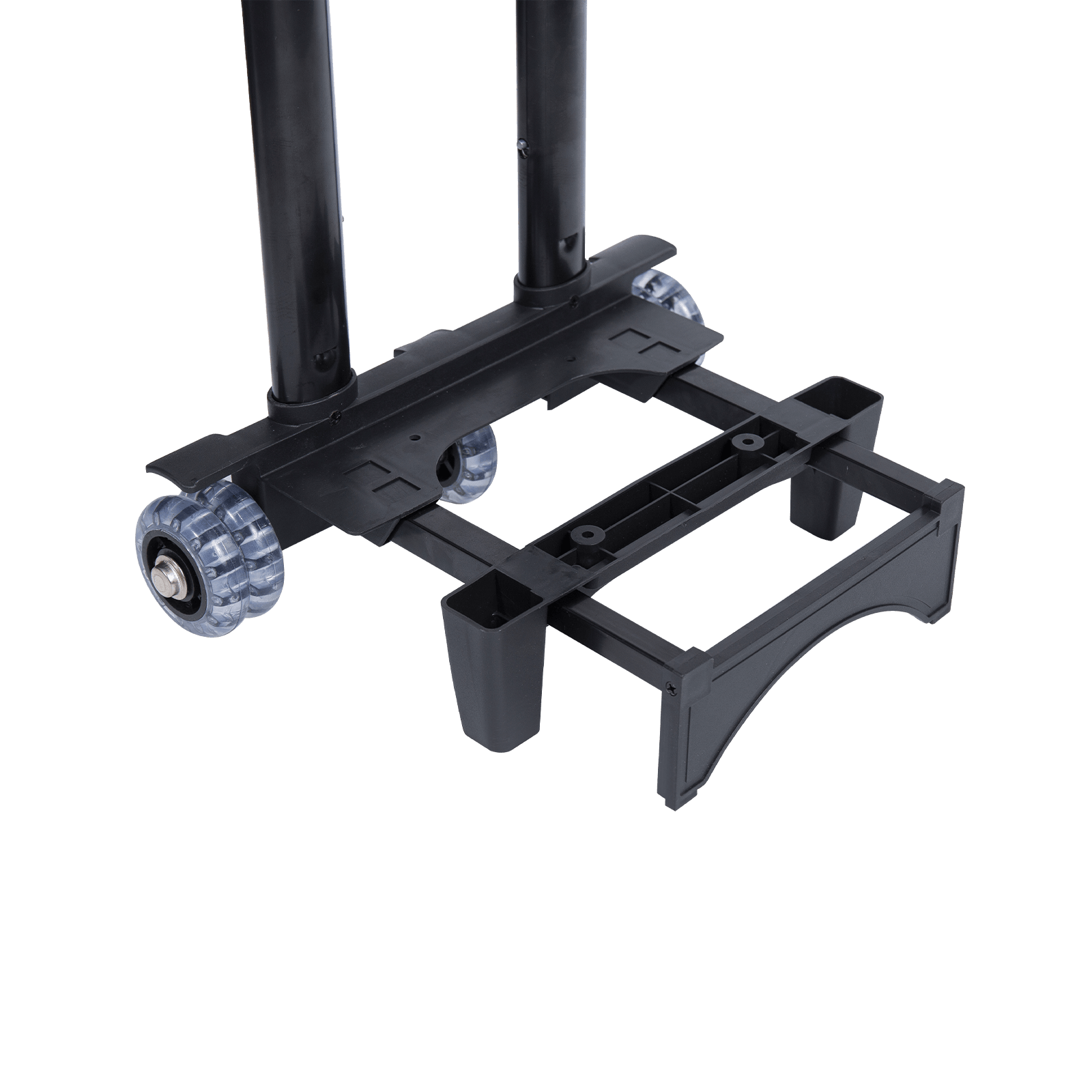 Inclusief bagagetrolley met transparante wielen