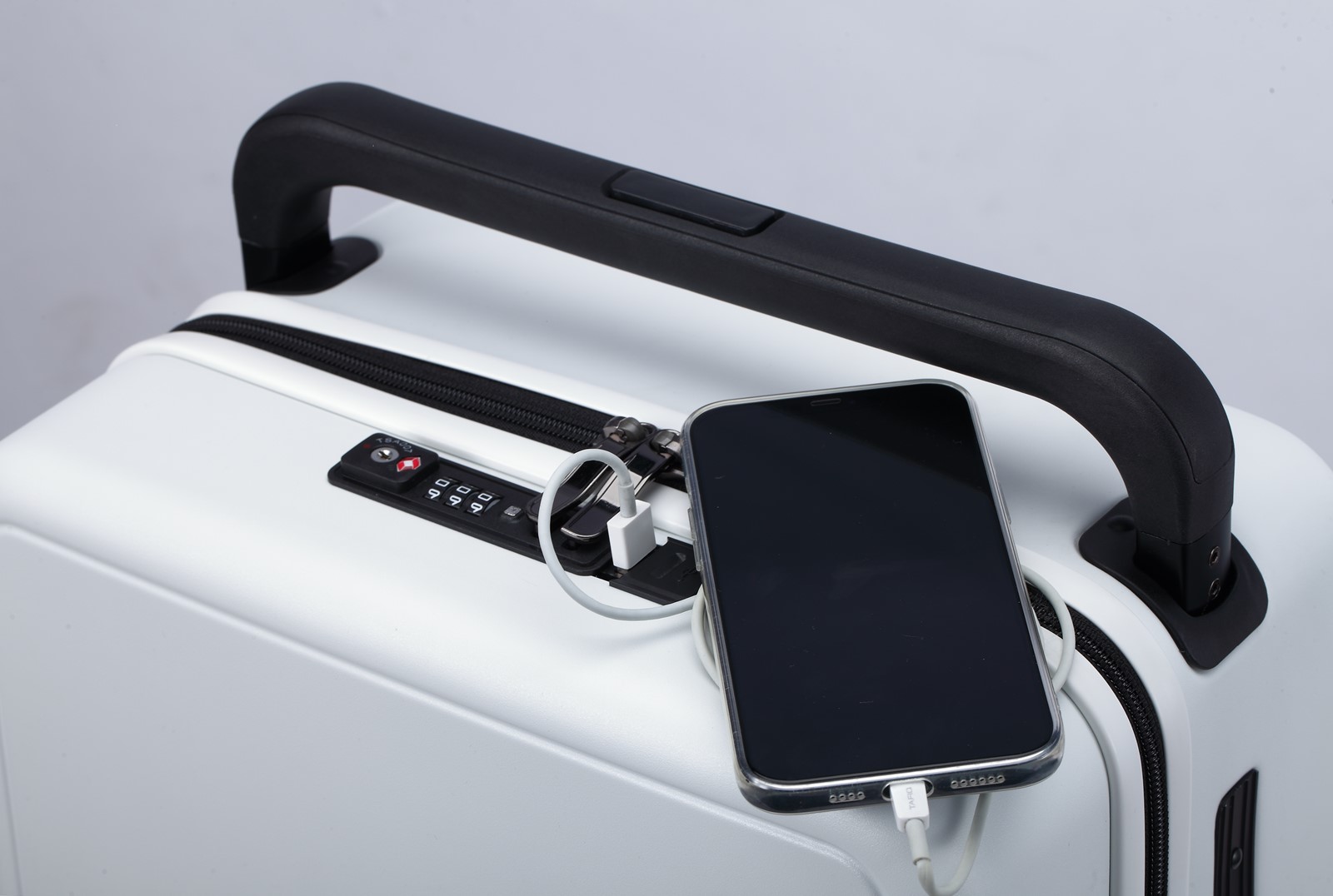 20-inch brede trolleybagage instapkoffer met USB-oplader