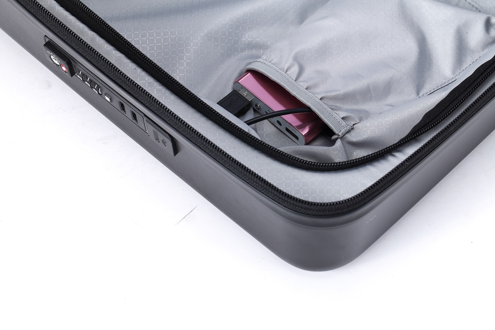 20-inch ABS + PC harde koffer trolleybagage koffer zeefdruk ander patroon
