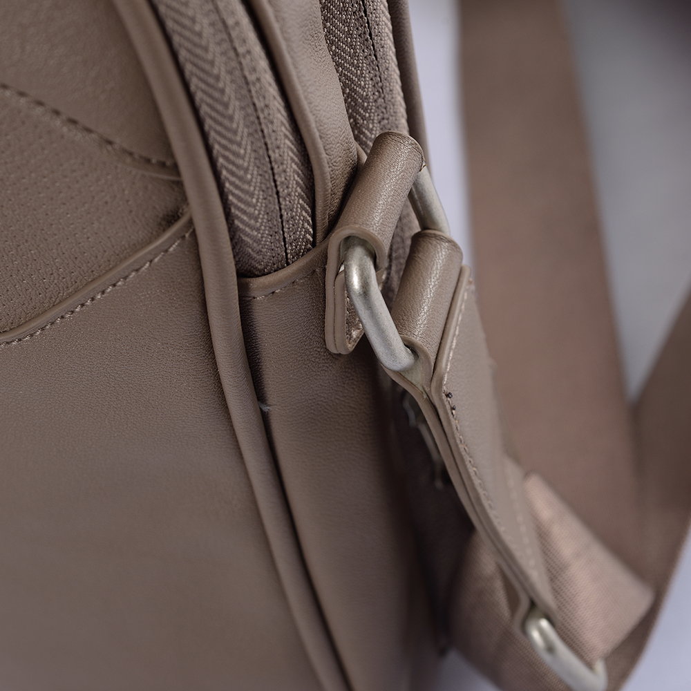in de fabriek op maat gemaakte unisex PU-leren tas met enkele schouder, crossbody