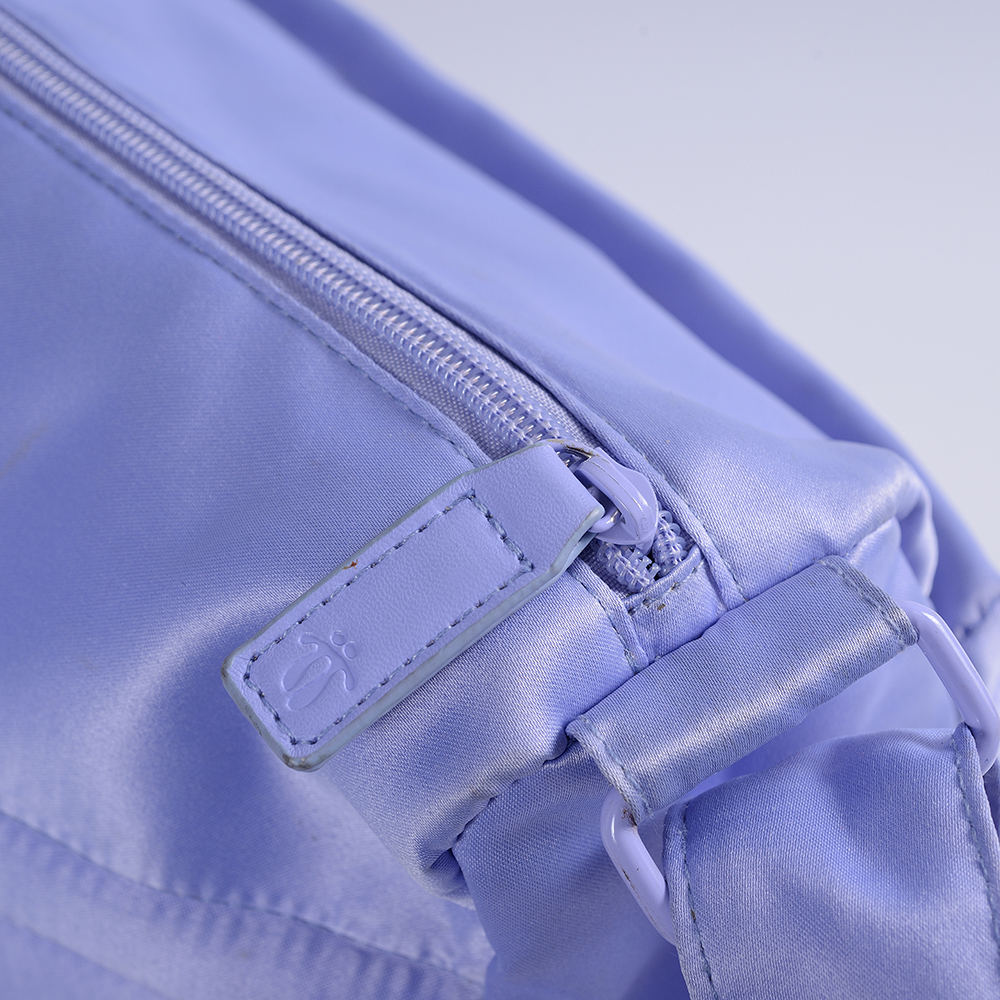Polyester enkele schoudertas, verstelbare riem, buitenvak, ID-zak, portemonnee