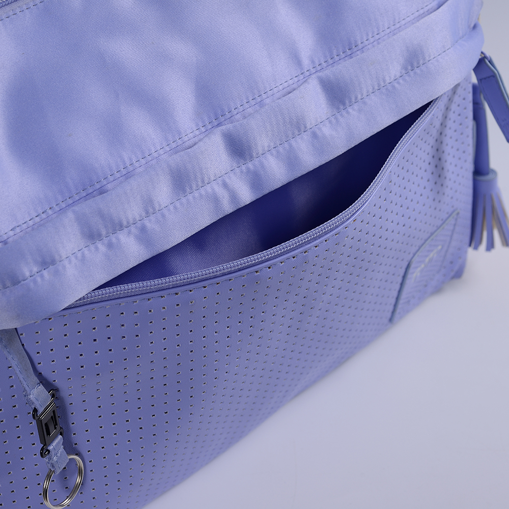 Polyester enkele schoudertas, verstelbare riem, buitenvak, ID-zak, portemonnee