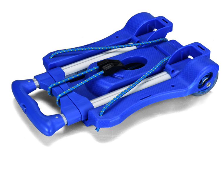 Aluminium Lugggae-kar Topkwaliteit opvouwbare vaste wielen Winkelen Heavy-duty kar Multifunctionele draagbare trolley Carretillas