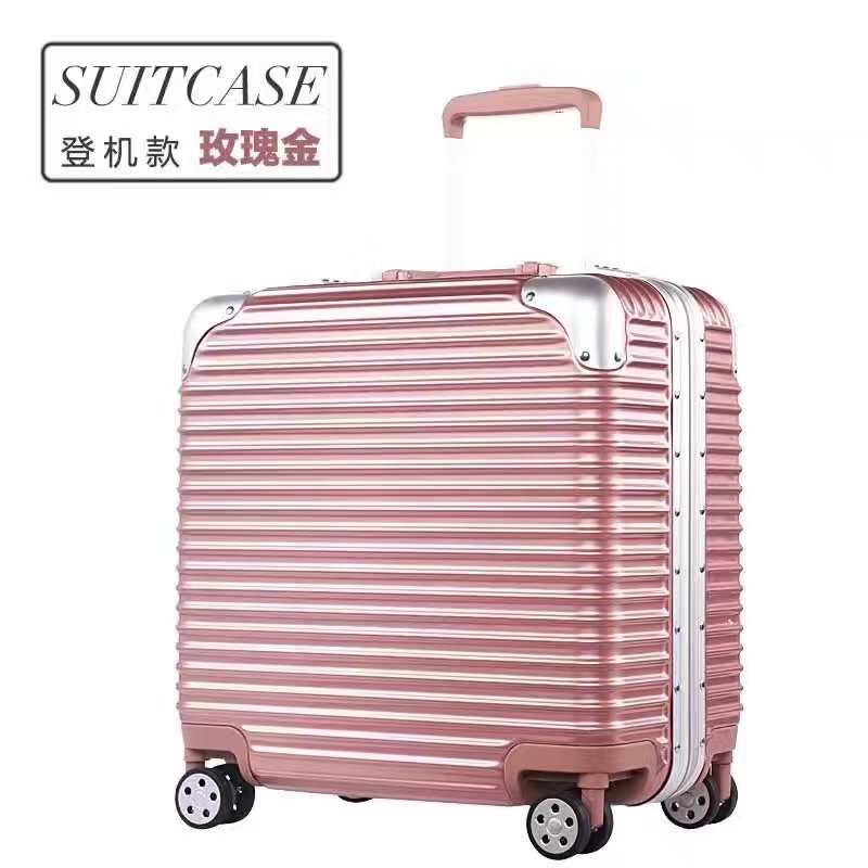 18-inch ABS trolleybagagekoffer met aluminium frame, duurzame koffer en spinnerwielen