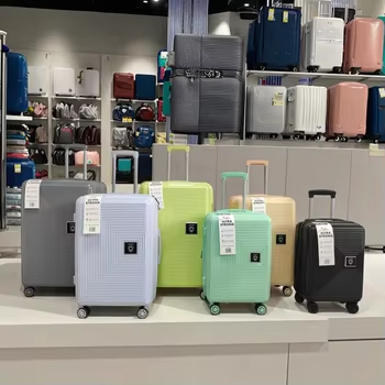 4 stuks PP polypropyleen trolleybagage reiskoffersets fabrikant op maat