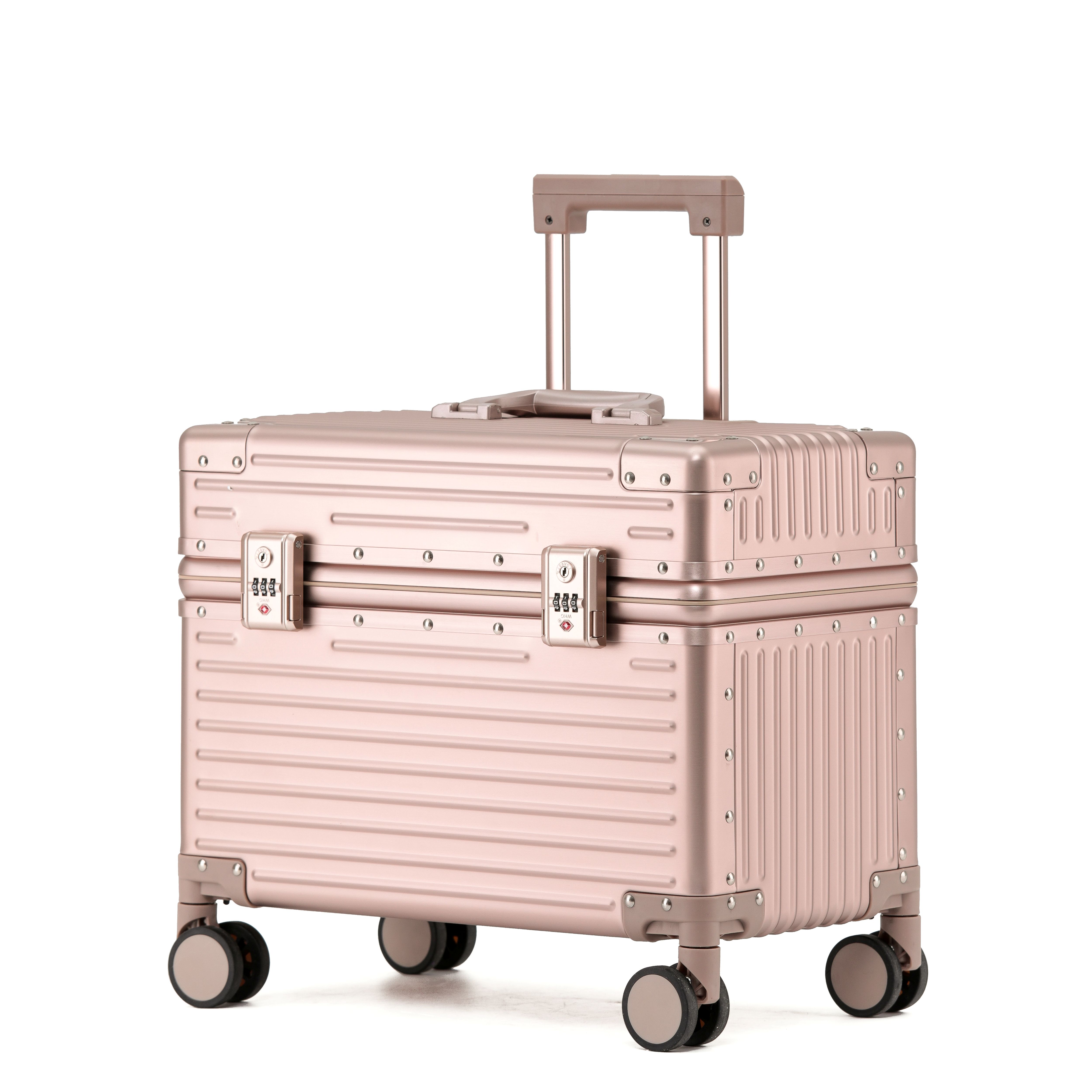 Koffer van magnesium-aluminiumlegering 18-inch hoogwaardige instapkoffer