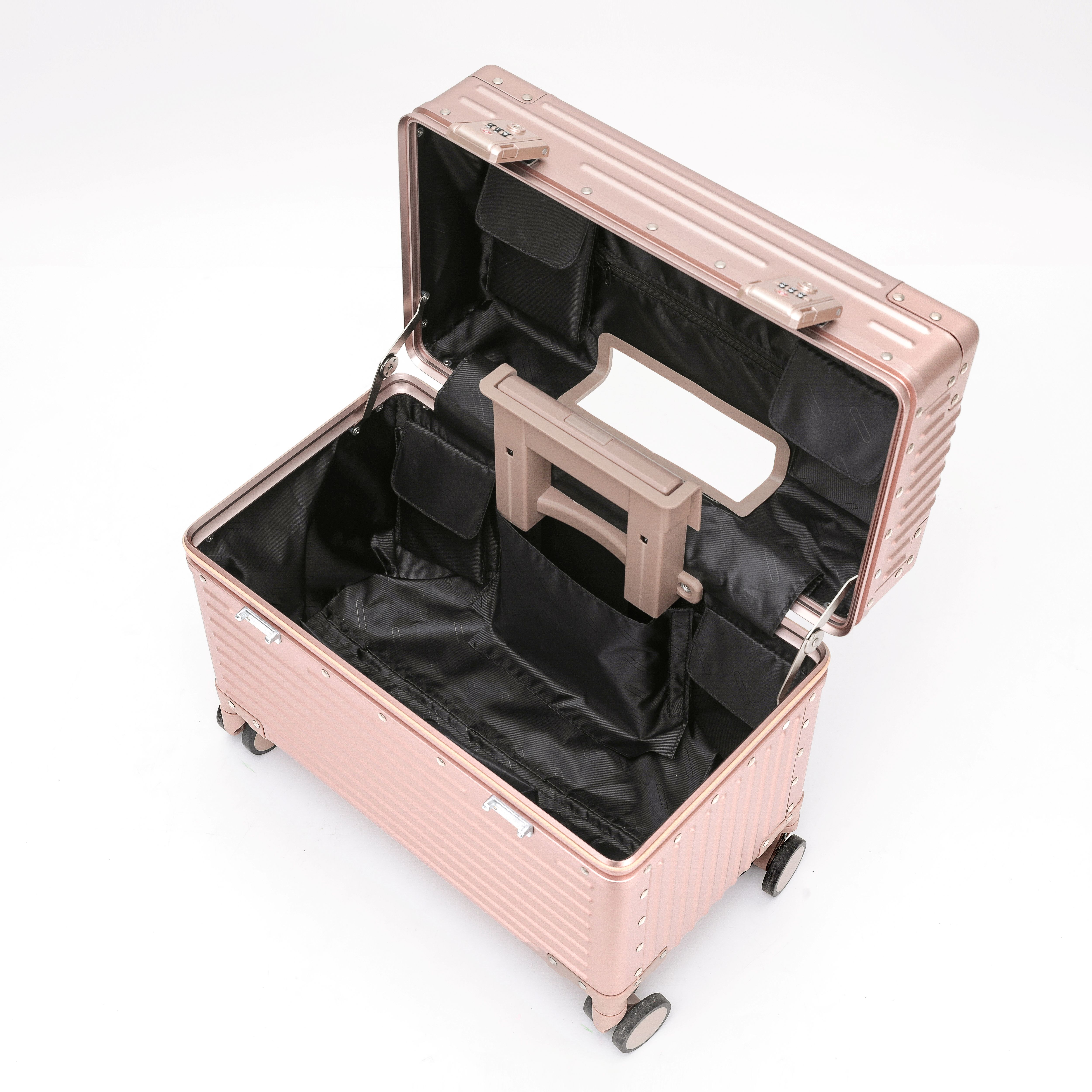 Koffer van magnesium-aluminiumlegering 18-inch hoogwaardige instapkoffer